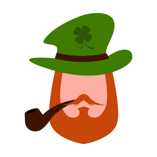 Abstract leprechaun avatar — Stock Vector