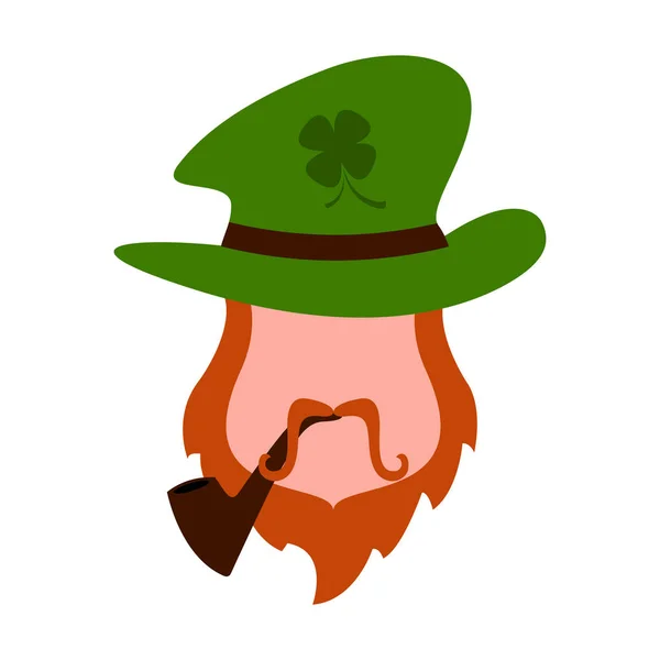 Abstract leprechaun avatar — Stock Vector