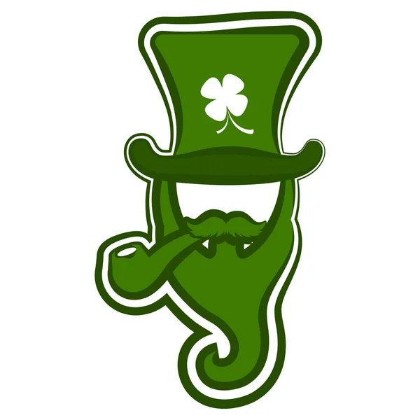 Abstract leprechaun avatar — Stock Vector