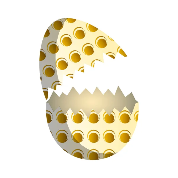 Broken easter egg — Stock Vector