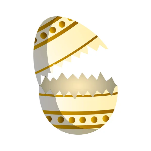 Huevo de Pascua roto — Vector de stock