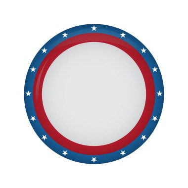 Boş Amerikan kampanya düğme