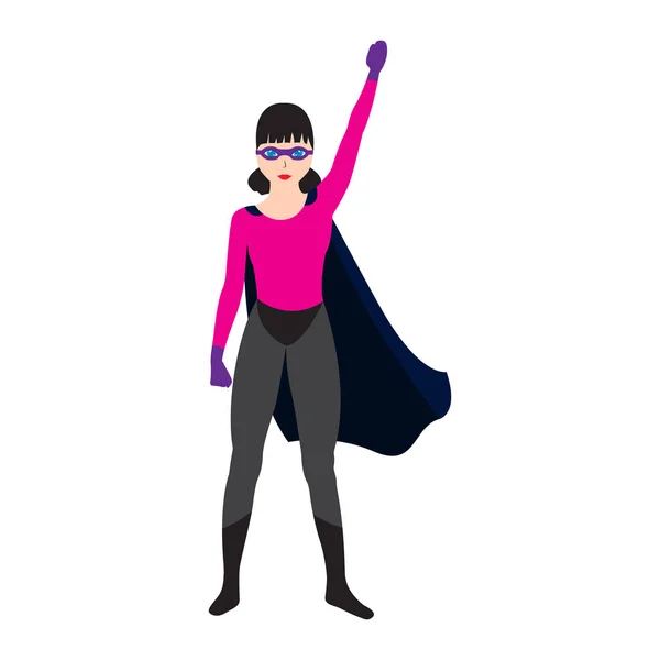 Personaje de dibujos animados Superwoman — Vector de stock