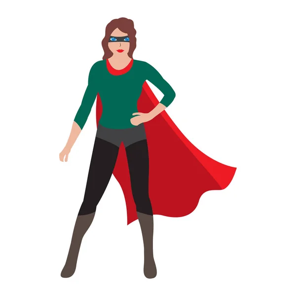 Personaje de dibujos animados Superwoman — Vector de stock