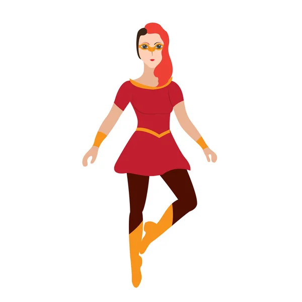 Personaje de dibujos animados Superwoman — Vector de stock