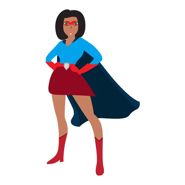 Zeichentrickfigur Superwoman — Stockvektor