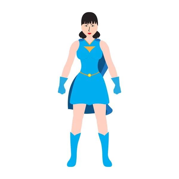 Zeichentrickfigur Superwoman — Stockvektor
