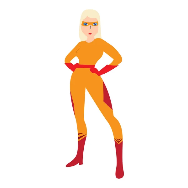 Superwoman cartoon character — Stock Vector