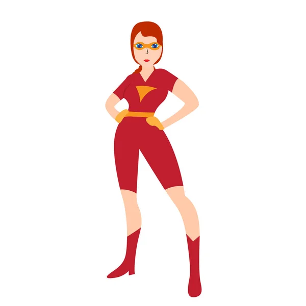 Superwoman rajzfilmfigura — Stock Vector