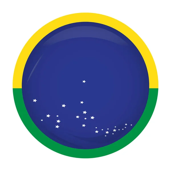 Boş Brezilyalı kampanya düğme — Stok Vektör