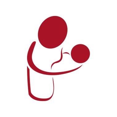 Soyut anne çocuğunu ile