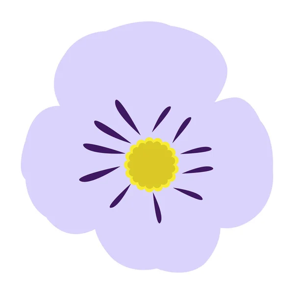Roztomilá ikona květiny — Stockový vektor