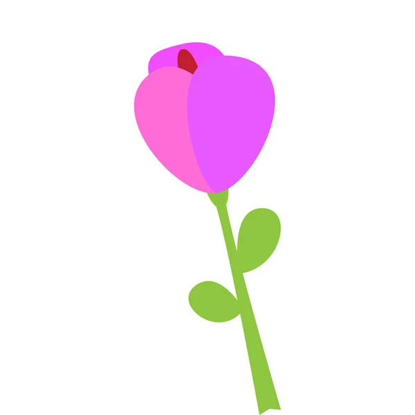 Schattig bloem pictogram — Stockvector