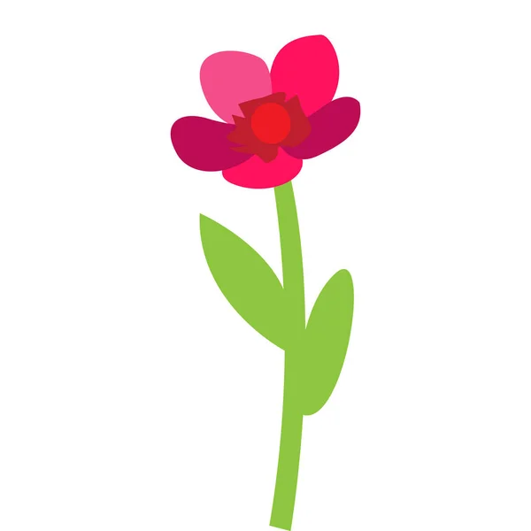 Schattig bloem pictogram — Stockvector