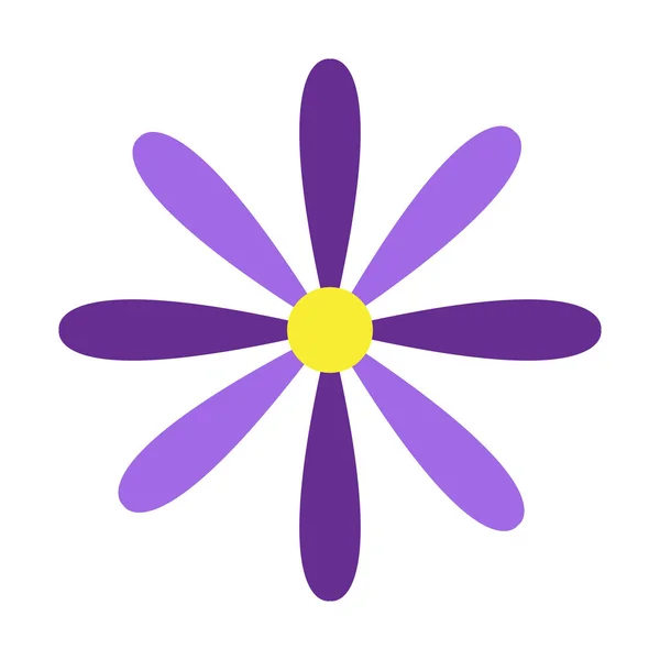 Lindo icono de flor — Vector de stock