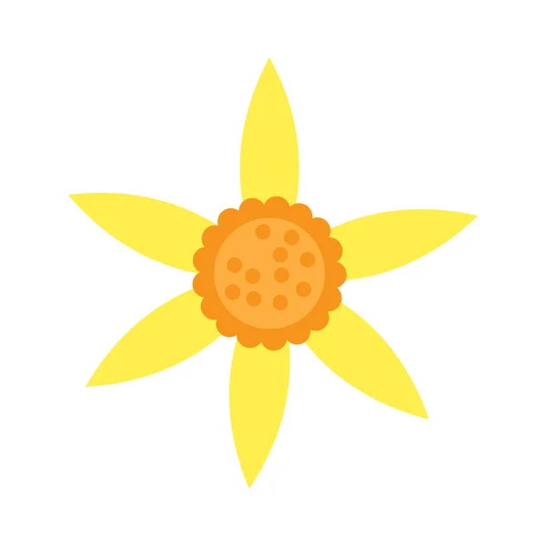 Lindo icono de flor — Vector de stock