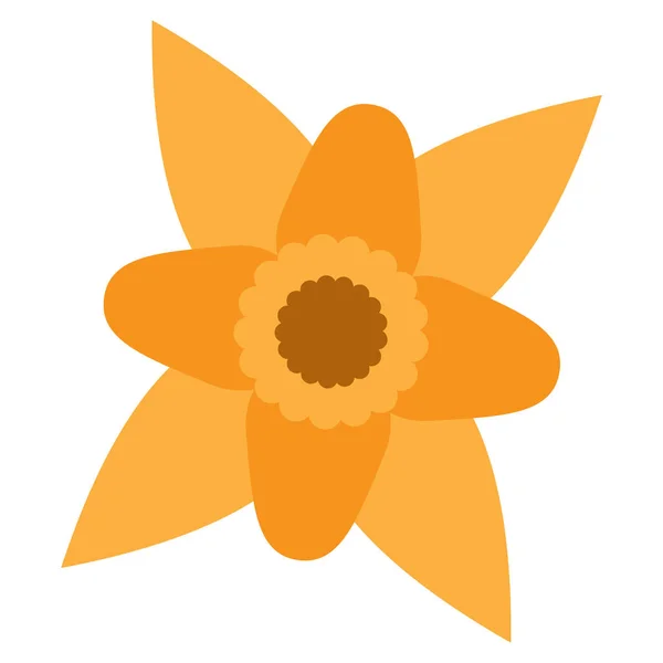 Schattig bloem pictogram — Stockvector