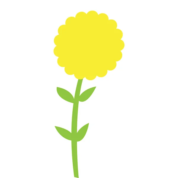 Roztomilá ikona slunečnice — Stockový vektor