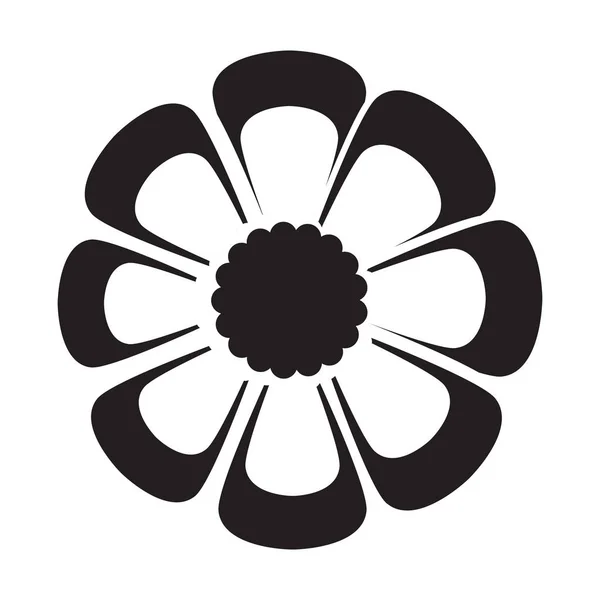 Söt blomma ikon — Stock vektor