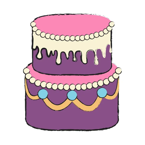 详细蛋糕图标 — 图库矢量图片