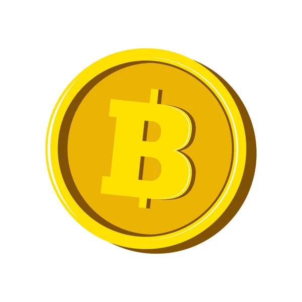 BItcoin virtual money currency — Stock Vector