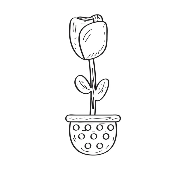 Tirage d'une rose. Style rétro — Image vectorielle