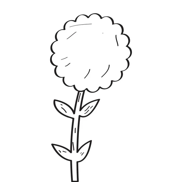 Tekening van een bloem — Stockvector