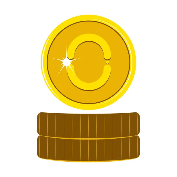 Moneda de dinero virtual — Vector de stock