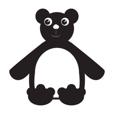 İzole oyuncak ayı oyuncak simgesi