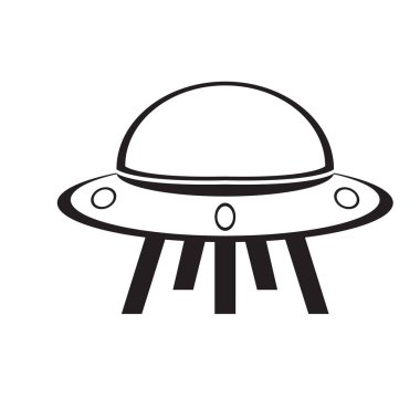 İzole ufo oyuncak simgesi