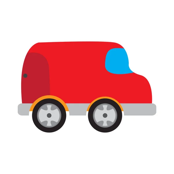 Colored car toy icon — Stock Vector