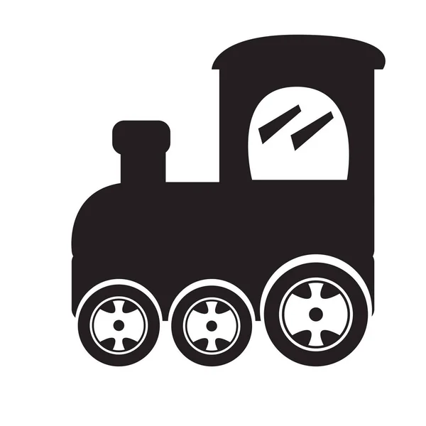 Geïsoleerde trein speelgoed pictogram — Stockvector