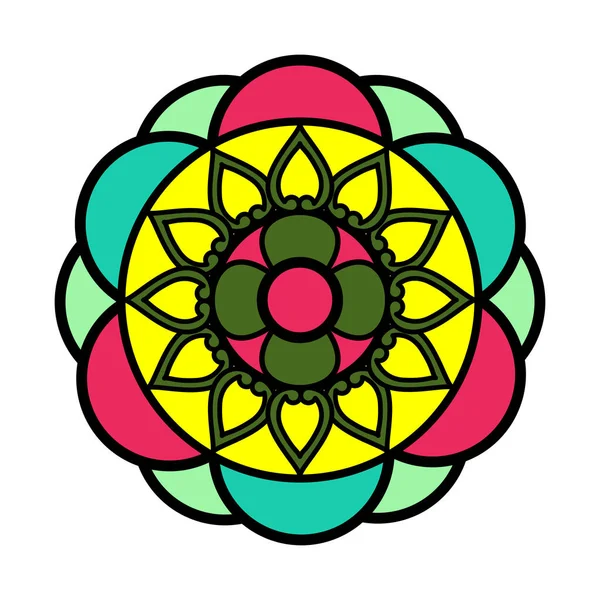 Декоративні кольорові Мандала — стоковий вектор