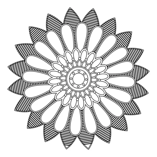 Download Sunflower outline image | Vector sunflower outline — Stock ...