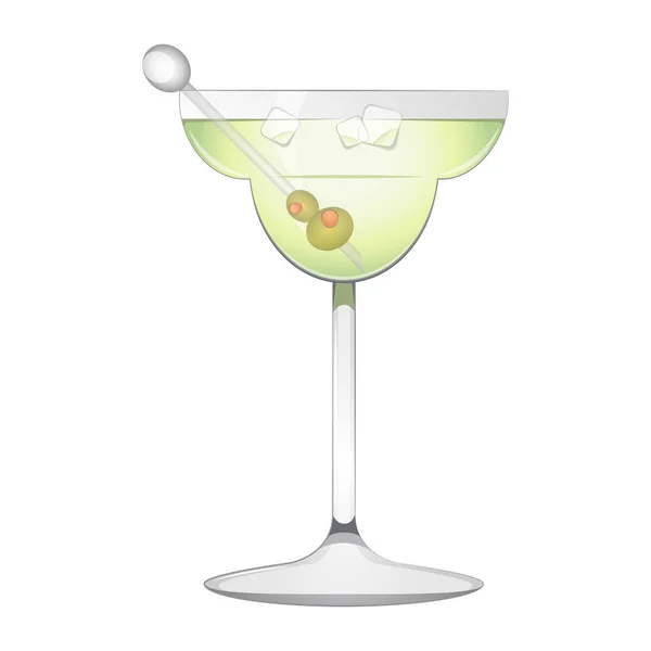 Popüler martini kokteyl — Stok Vektör