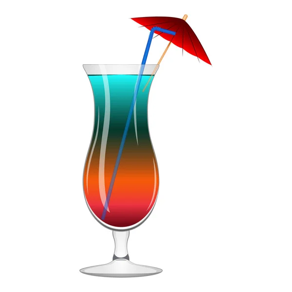 Oblíbený koktejl Rainbow — Stockový vektor