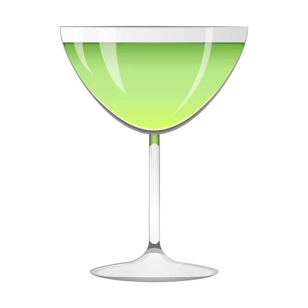 Isolerade grön cocktail — Stock vektor