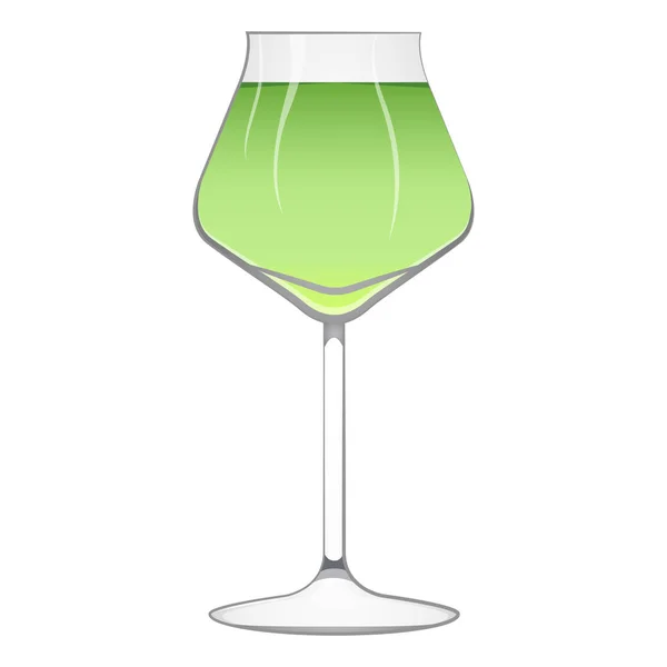 Isolated green cocktail — Stock Vector