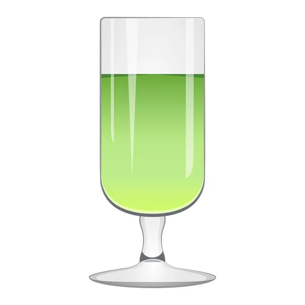 Изолированный зелёный коктейль — стоковый вектор