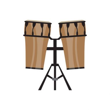 Davul simgesini çift. Müzik aleti