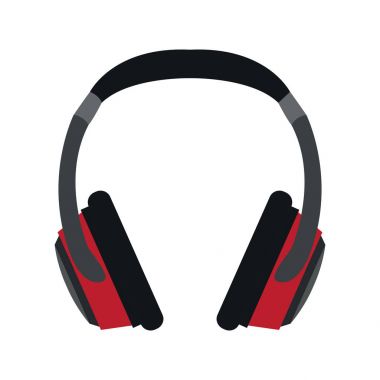 İzole kulaklık simgesi