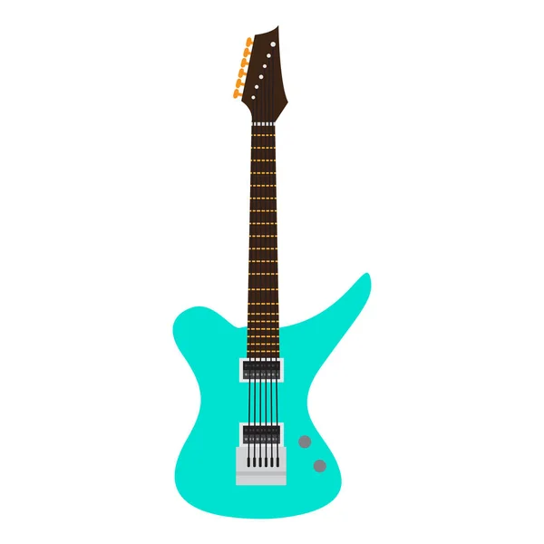 Icona della chitarra elettrica. Strumento musicale — Vettoriale Stock