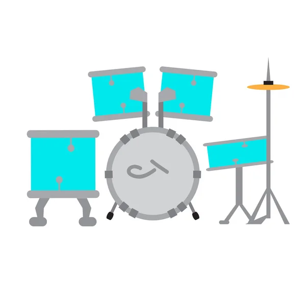 Icône de jeu de tambour. Instrument de musique — Image vectorielle