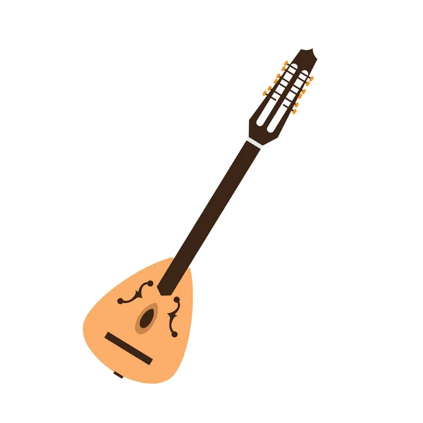 Icono de alabanza aislado. Instrumento musical — Vector de stock