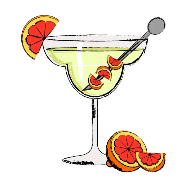 Cocktail martini popular — Vetor de Stock
