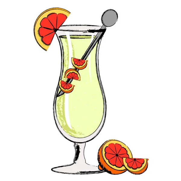 Популярный коктейль с мартини — стоковый вектор