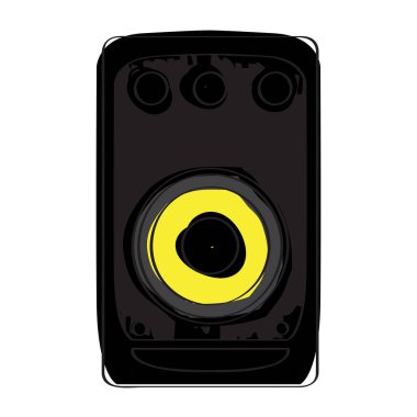 İzole hoparlör simgesi