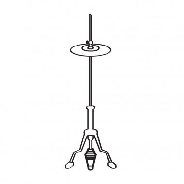 İzole isabet şapka simgesi. Müzik aleti