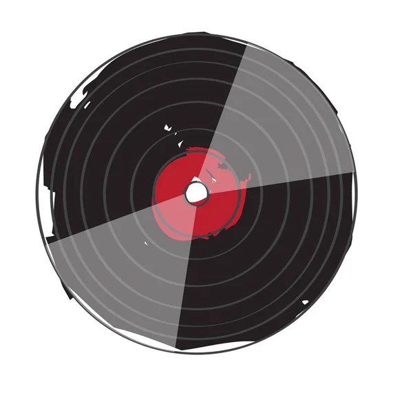 Icono de vinilo aislado — Vector de stock