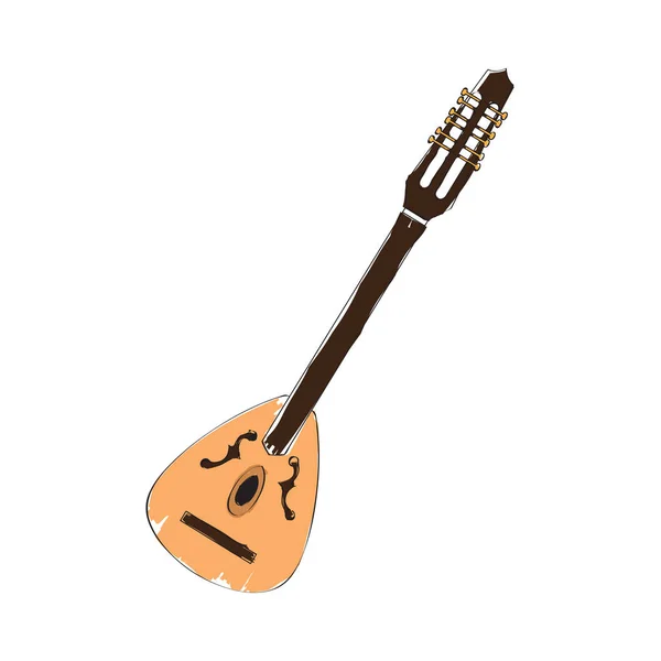 Isolée icône de la louange. Instrument de musique — Image vectorielle